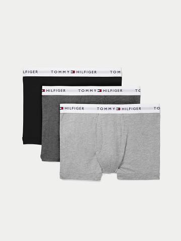 Férfi Tommy Hilfiger Pamut classics trunk 3pk Trunks Világos Szürke | HU 1284EBC